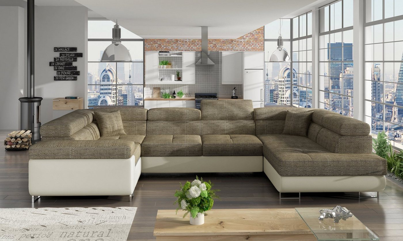 Möbel für Dich Ecksofa Ecksofa Letto in U-Form von Möbel für Dich