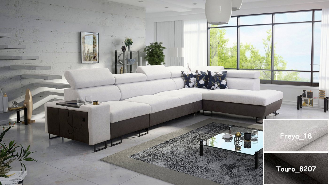 Möbel für Dich Ecksofa XXL Melody XI, mit USB-Ladestation, Ablagen, Bettfunktion und Stauraum Möbel für Dich Ecksofa XXL Melody XI, mit USB-Ladestation, Ablagen, Bettfunktion und Stauraum von Möbel für Dich