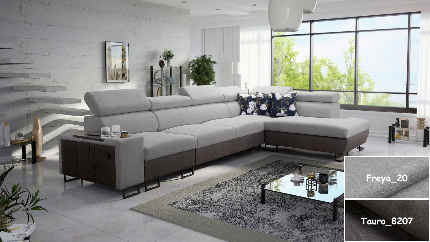 Möbel für Dich Ecksofa XXL Melody XI, mit USB-Ladestation, Ablagen, Bettfunktion und Stauraum Möbel für Dich Ecksofa XXL Melody XI, mit USB-Ladestation, Ablagen, Bettfunktion und Stauraum von Möbel für Dich