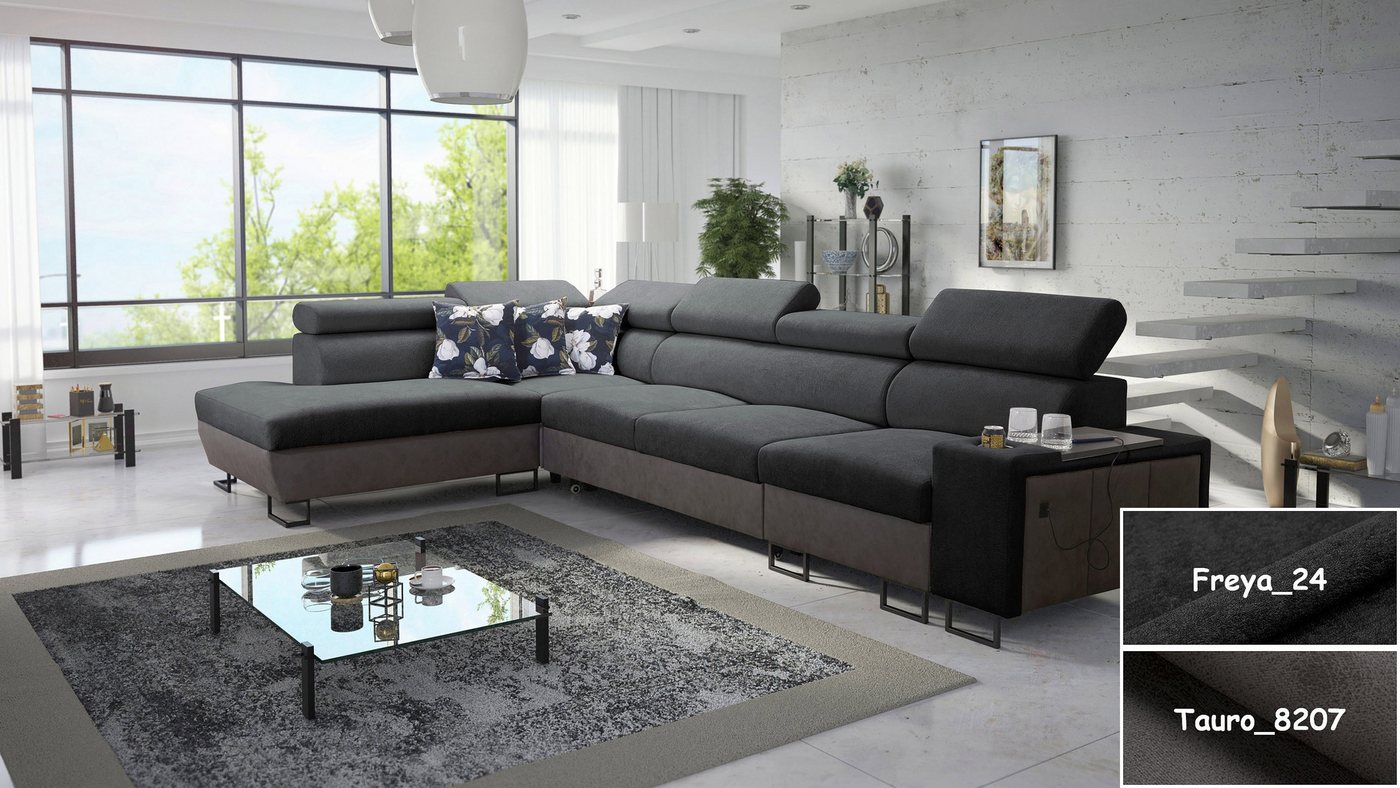 Möbel für Dich Ecksofa XXL Melody XI, mit USB-Ladestation, Ablagen, Bettfunktion und Stauraum Möbel für Dich Ecksofa XXL Melody XI, mit USB-Ladestation, Ablagen, Bettfunktion und Stauraum von Möbel für Dich