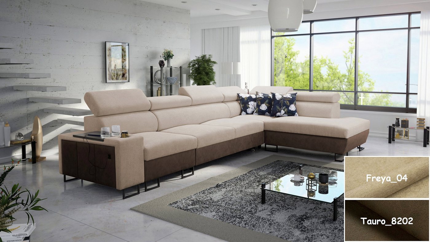 Möbel für Dich Ecksofa XXL Melody XI, mit USB-Ladestation, Ablagen, Bettfunktion und Stauraum Möbel für Dich Ecksofa XXL Melody XI, mit USB-Ladestation, Ablagen, Bettfunktion und Stauraum von Möbel für Dich