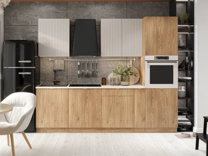 Möbel für Dich Küchenzeile Einbauküche Sofia 260 cm, 7-teilig, mit Apothekerschrank Möbel für Dich Küchenzeile Einbauküche Sofia 260 cm, 7-teilig, mit Apothekerschrank von Möbel für Dich