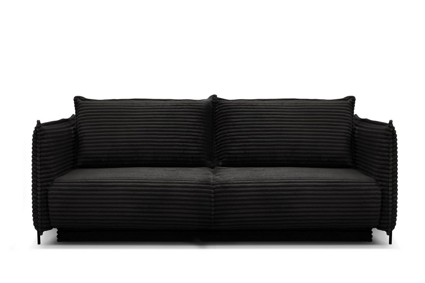 Möbel für Dich Sofa Bettsofa Amalfi mit Cord bezogen sowie mit Bettkasten und Farbauswahl, Cordbezug von Möbel für Dich