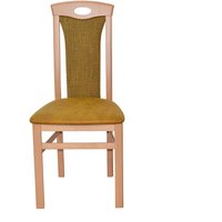 Esstisch Stühle Buche mit hoher Lehne Gestell aus Massivholz (2er Set) von Möbel4Life