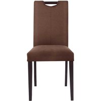 Esstisch Stühle mit hoher Lehne Dunkelbraun (2er Set) von Möbel4Life