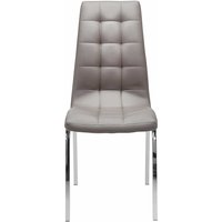 Set Esstisch Stühle aus Kunstleder und Stahl hoher Lehne (2er Set) von Möbel4Life