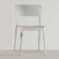 Moderne Stapelstühle aus Kunststoff Weiß (4er Set) von Möbel4Life