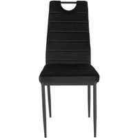 Hochlehner Stuhl Set in Schwarz Gestell aus Metall (Set) von Möbel4Life