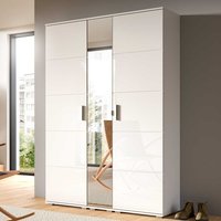 Flurschränke weiß modern mit Spiegeltür 191 cm hoch (dreiteilig) von Möbel4Life