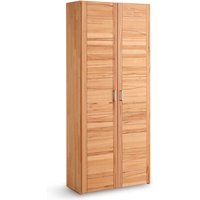 Aktenschrank Buche massiv geölt mit zwei Türen 80x186x33 cm von Möbel4Life