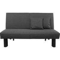Ausklappbares Sofa in Dunkelgrau Flachgewebe Faltmechanik von Möbel4Life