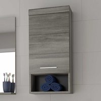 Badezimmer Hängeschrank modern 37 cm breit offenem Fach von Möbel4Life