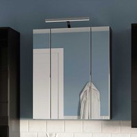 Badezimmer Spiegelschrank in Schwarz 3 türig von Möbel4Life
