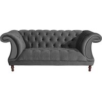 Barockes Zweisitzer Sofa aus Samtvelours 200 cm breit - 100 cm tief von Möbel4Life