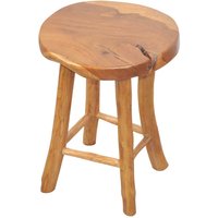 Beistelltisch mit Baumscheiben Tischplatte Teak Massivholz von Möbel4Life