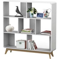 Bücher Regal in Weiß Skandi Design von Möbel4Life