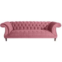 Couch 3-Sitzer Velour rosa im Barockstil 253 cm breit - 80 cm hoch von Möbel4Life