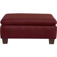 Couchhocker dunkelrot Stoff in modernem Design 90 cm breit von Möbel4Life