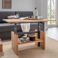 Couchtisch Eiche höhenverstellbar in modernem Design 105 cm breit von Möbel4Life