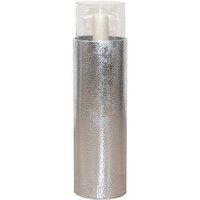 Deko Standwindlicht in Silberfarben Glas Zylinder von Möbel4Life