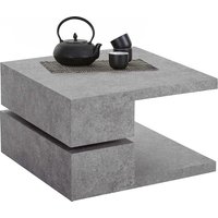 Designercouchtisch in Beton Grau schwenkbarer Tischplatte von Möbel4Life