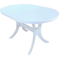 Esstisch in Weiß ausziehbar oval von Möbel4Life