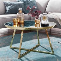 Glas Tisch in modernem Design Metall Bügelgestell von Möbel4Life