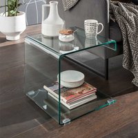 Glastisch Beistelltisch Transparent modernem Design von Möbel4Life