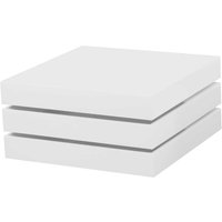 Hochglanz Couchtisch mit schwenkbarer Tischplatte Weiß von Möbel4Life