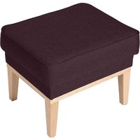 Hocker Stoff Bordeaux Rot in modernem Design 50 cm breit von Möbel4Life