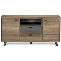 Industry Sideboard aus Akazie und Stahl 160 cm breit von Möbel4Life