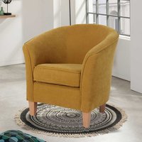 Kleiner Sessel gelb in modernem Design 70 cm breit - 74 cm hoch von Möbel4Life