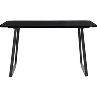 Küchen Tisch mit Metall Bügelgestell Schwarz von Möbel4Life
