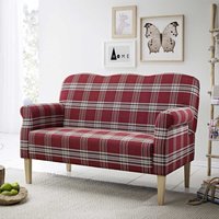 Küchensofa mit Karomuster in Rot Landhausstil von Möbel4Life