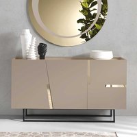 Luxus Sideboard in Taupe und Bronzefarben 160 cm breit von Möbel4Life