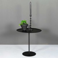 Metall Telefontisch schwarz pulverbeschichtet Skandi Design von Möbel4Life
