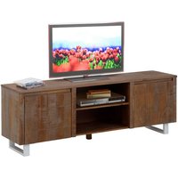 Modernes TV Lowboard in Kiefer dunkel gebürstet und lackiert 160 cm breit von Möbel4Life