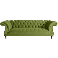 Olivgrünes Samtvelours Sofa im Barockstil 253 cm breit von Möbel4Life