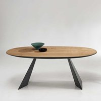 Ovaler Esszimmer Tisch in modernem Design 200 cm breit von Möbel4Life