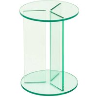 Pflanzenhocker Glas in modernem Design runder Tischplatte von Möbel4Life