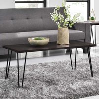 Retro Wohnzimmer Tisch mit Haarnadel Gestell Metall von Möbel4Life