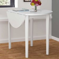 Runder Tisch in Weiß klappbarer Tischplatte von Möbel4Life