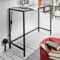 Schminkkonsole Tisch aus Glas und Metall Industry und Loft Stil von Möbel4Life