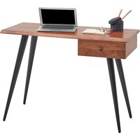 Schreibtisch mit Schublade im Retrostil Vierfußgestell von Möbel4Life