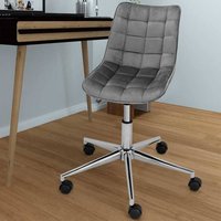 Schreibtischstuhl aus Samt und Metall höhenverstellbarem Sitz von Möbel4Life