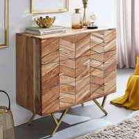 Schubladen Sideboard in modernem Design Vierfußgestell aus Metall von Möbel4Life