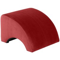 Sessel Polsterhocker Samt in Ziegel Rot 54 cm tief - 52 cm breit von Möbel4Life