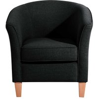 Sessel schwarz klein in modernem Design 74 cm hoch - 70 cm breit von Möbel4Life