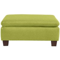 Sofa Beistellhocker in Gelbgrün Vierfußgestell aus Holz von Möbel4Life
