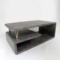 Steinoptik Couchtisch grau in modernem Design 110 cm breit von Möbel4Life